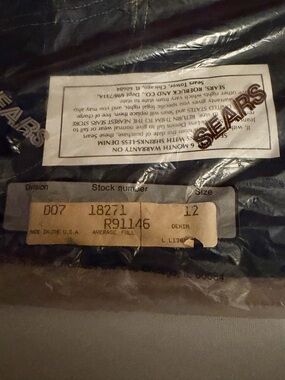 Sears Dark Blue Denim Jacket in Original Packaging